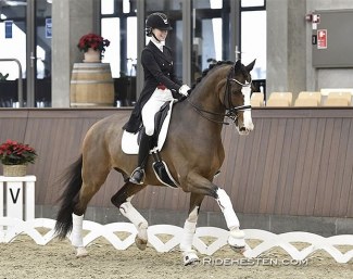Born in Malaysia and living in Singapore, the Danish junior Annabelle Rehn commutes between Asia and Europe to ride Vestervangs Garson :: Photo © Ridehesten