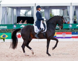 Adrienne Lyle and Salvino at the 2021 CDI Wellington :: Photo © Lily Forado