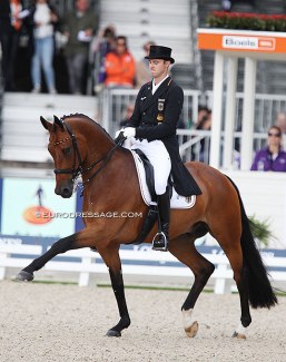 Sönke Rothenberger and Cosmo at the 2019 European Championships in Rotterdam :: Photo © Astrid Appels
