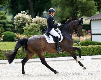 Dorothee Schneider and Showtime at the second German Olympic selection trial in Kronberg :: Photo © Stefan Lafrentz