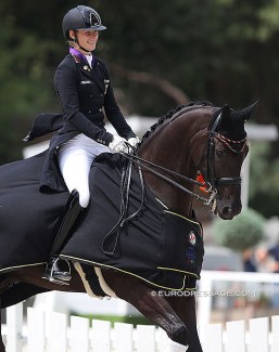 Ann-Kathrin Lindner and Sunfire at the 2020 European Under 25 Championships :: Photo © Astrid Appels
