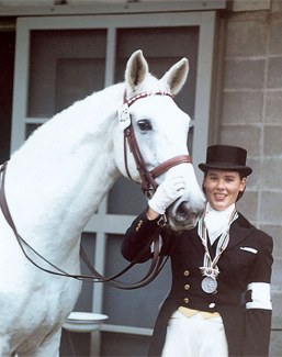 Writing history for Switzerland: Marianne Gossweiler first Swiss woman at the Olympics and straight into the medals :: Photo © FEI History Hub
