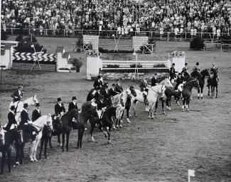 Prize giving ceremony at the 1970 World Championships in Aachen :: All Photos © CHIO Aachen Museum