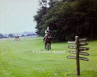 Christina Stuckelberger walking Granat at the 1978 World Championships in Goodwood :: Photo © Elisabeth Weiland