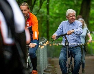 Edward Gal (former rider of Totilas) and Paul Schockemöhle at the 2021 CDIO Rotterdam :: Photo © Hippofoto