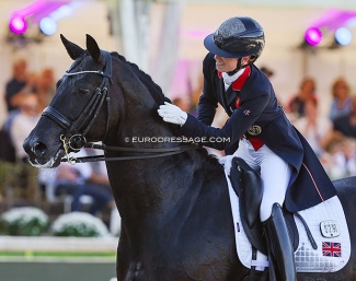 Charlotte Fry and Glamourdale at the 2023 European Dressage Championships :: Photo © Astrid Appels