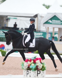 Caroline Darcourt and Bon Coeur at the 2020 CDI Wellington :: Photo © Astrid Appels