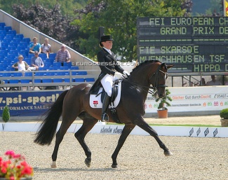Fie Skarsoe and Münchhausen at the 2005 European Dressage Championships :: Photo © Astrid Appels