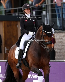 Cathrine Dufour and Mount St. John Freestyle win double silver and team bronze at the 2025 European Championships :: Photo © Astrid Appels