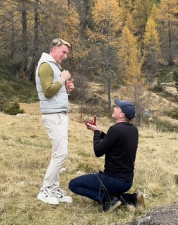 Frederic Wandres proposes to Lars Ligus and he said yes