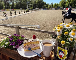 The dressage arena at the Hoeven riding club where the 2026 Oldenburg young horse championships will take place