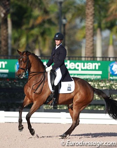 Chris von Martels and Zilverstar at the 2015 CDI Wellington