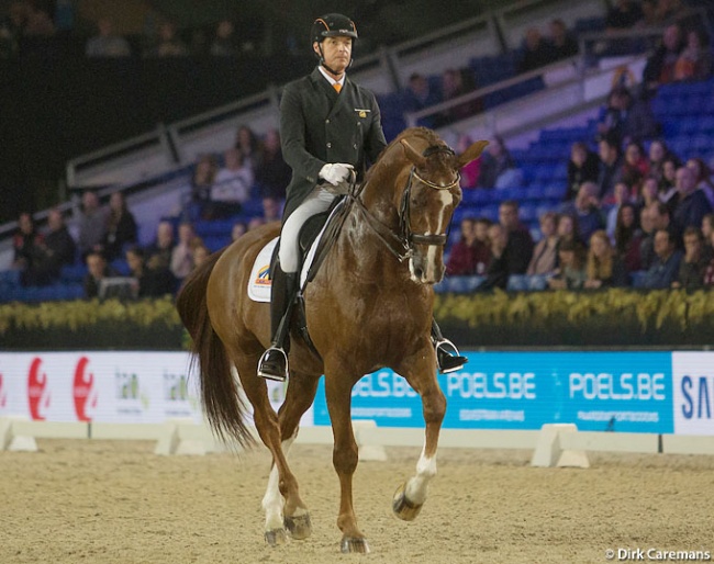 Patrick van der Meer and Zippo at the 2017 CDI Mechelen :: Photo © Dirk Caremans