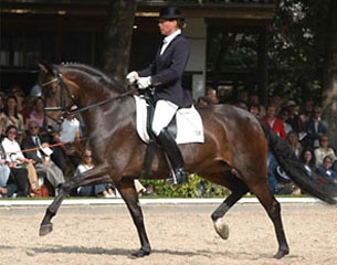 Kathrin Meyer zu Strohen and Poetin at the 2003 Bundeschampionate