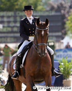 Constance Menard and Lianca at the 2005 European Championships :: Photo © Astrid Appels