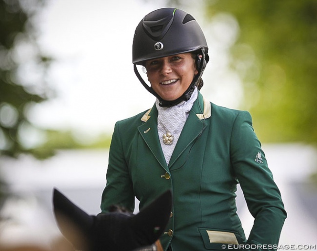 Abigail Hutton at the 2017 World Young Horse Championships :: Photo © Astrid Appels