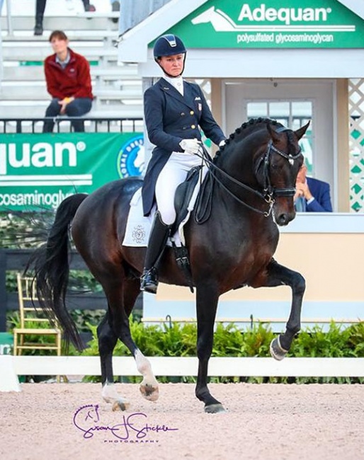 Lyle and Salvino at the 2018 CDI-W Wellington :: Photo © Sue Stickle