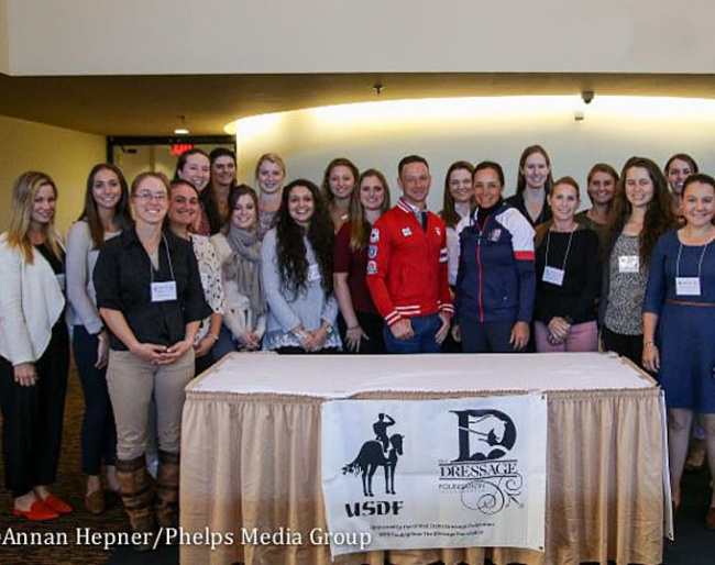 Participants of the 2018 USDF/USEF Young Rider Graduate Program :: Photo © Annan Hepner