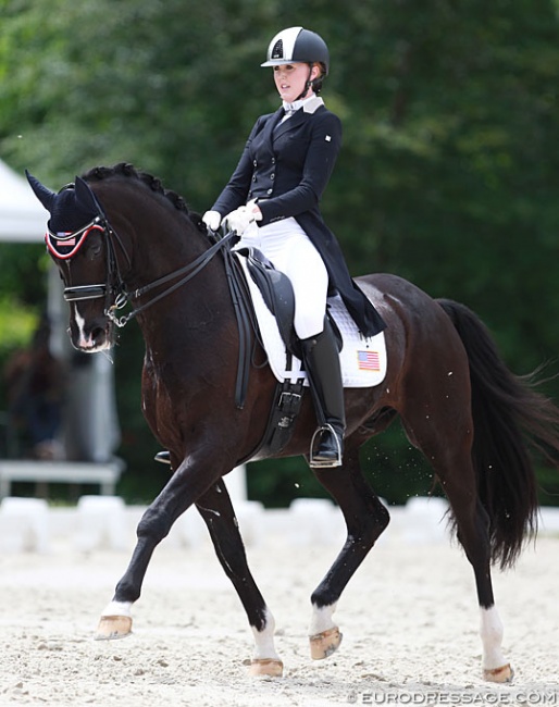 Lauren Asher and De Noir at the 2016 CDI Compiegne :: Photo © Astrid Appels