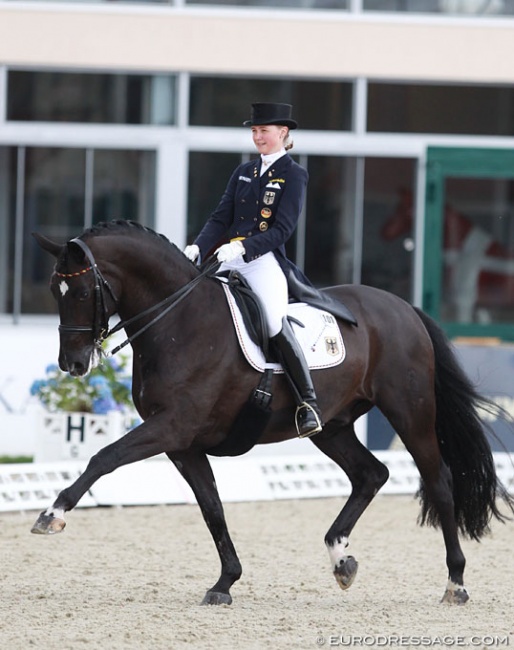 Sanneke Rothenberger and Deveraux OLD at the 2016 European Under 25 Championships :: Photo © Astrid Appels