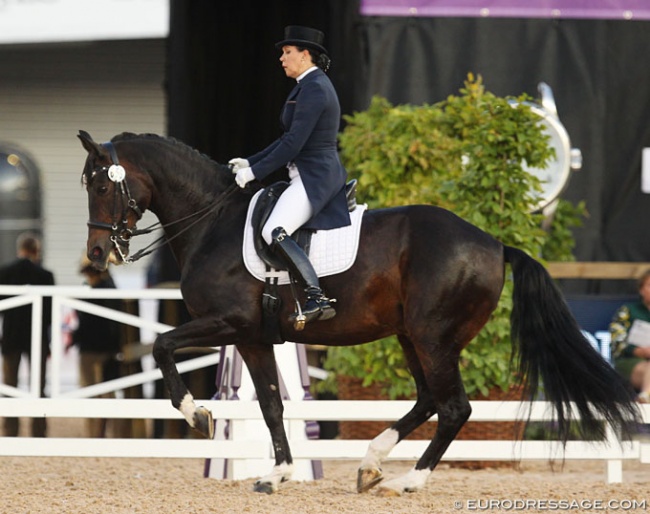 Inessa Merkulova and Mister X at the 2017 European Championships :: Photo © Astrid Appels