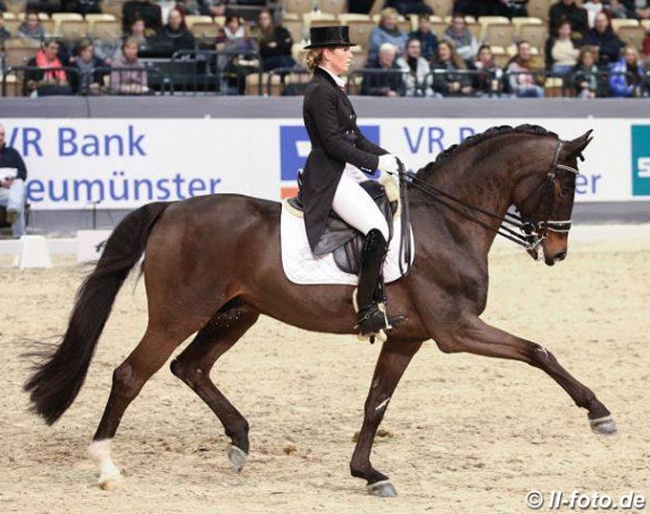 Morgan Barbançon and Sir Donnerhall II OLD at the 2018 CDI-W Neumunster :: Photo © LL-foto