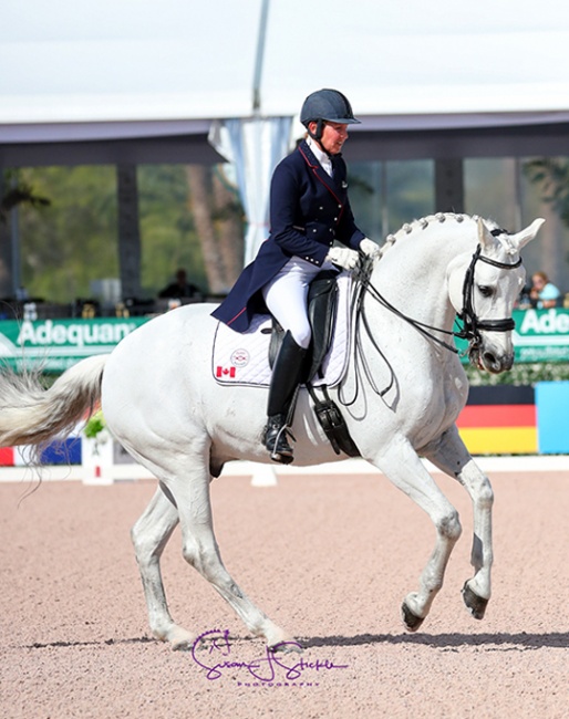 Diane Creech and Robbie W at the 2018 CDI-W Wellington :: Photo © Sue Stickle