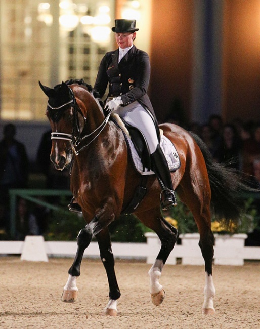 Furstenglanz at the 2017 CDI Wiesbaden in the Kur under floodlight :: Photo © LL-foto