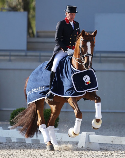 Emile Faurie and Dono di Maggio win the 2018 CDI Aachen Grand Prix for Special :: Photo © Astrid Appels