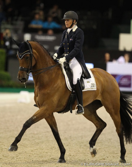 Mary Hanna and Calanta at the 2018 CDI-W 's Hertogenbosch :: Photo © Astrid Appels