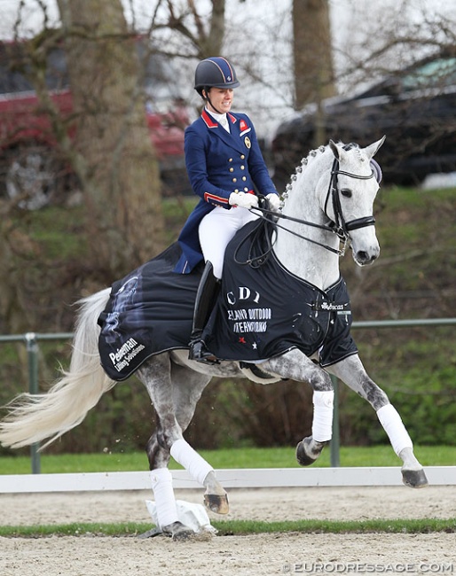 Charlotte Dujardin and Florentina sweep the small tour at the 2018 CDI Nieuw en St. Joosland :: Photo © Astrid Appels