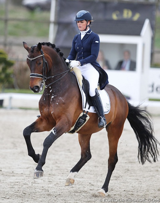 Danielle Heijkoop and Badari at the 2018 CDI Nieuw en St. Joosland :: Photo © Astrid Appels