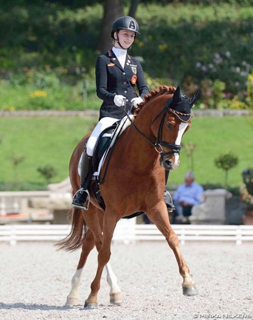 Julia Barbian on Der Kleine König at the 2018 Kronberg Preis der Besten Qualifier :: Photo © Mirka Nilkens