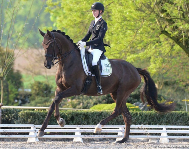 Helen Erbe on Dolce Vita at the 2018 Preis der Besten qualifier in Kronberg :: Photo © Mirka Nilkens