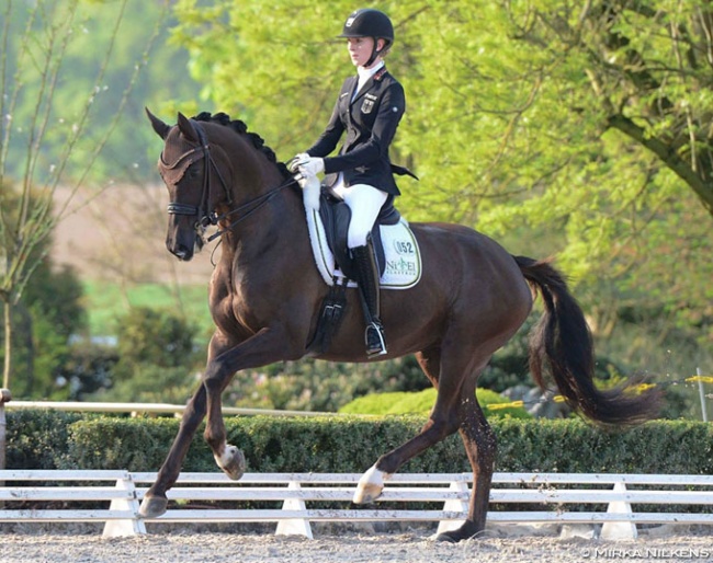 Helen Erbe on Dolce Vita at the 2018 Preis der Besten qualifier in Kronberg :: Photo © Mirka Nilkens