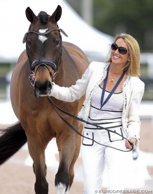 Pre-Elite programme member P.J. Rizvi and Breaking Dawn at the 2018 CDI 5* Wellington vet check :: Photo © Astrid Appels