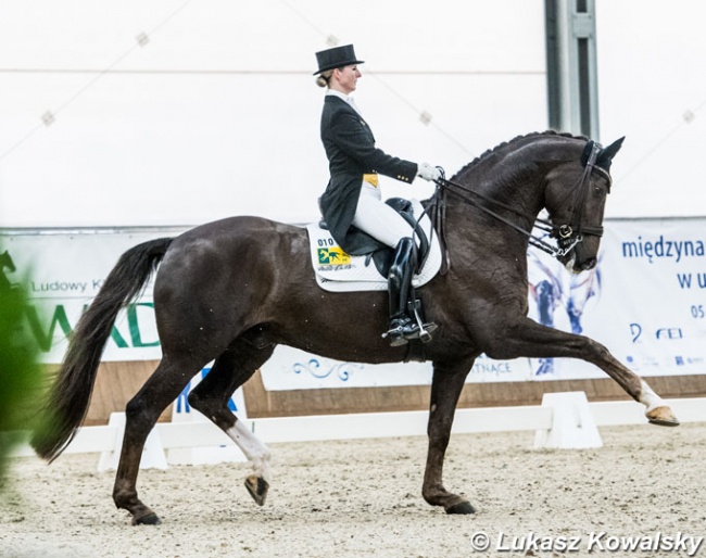 Kristy Oatley and Du Soleil at the 2018 CDI Zakrzow :: Photo © Lukasz Kowalski