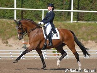 Verena van der Linde and Mitchell at the 2007 European Young Riders Championships :: Photo © Barbara Schnell