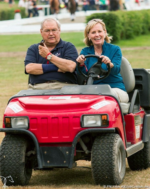 Doug and Louise Leatherdale at the 2014 World Young Horse Championships in Verden :: Photo © Petra Kerschbaum