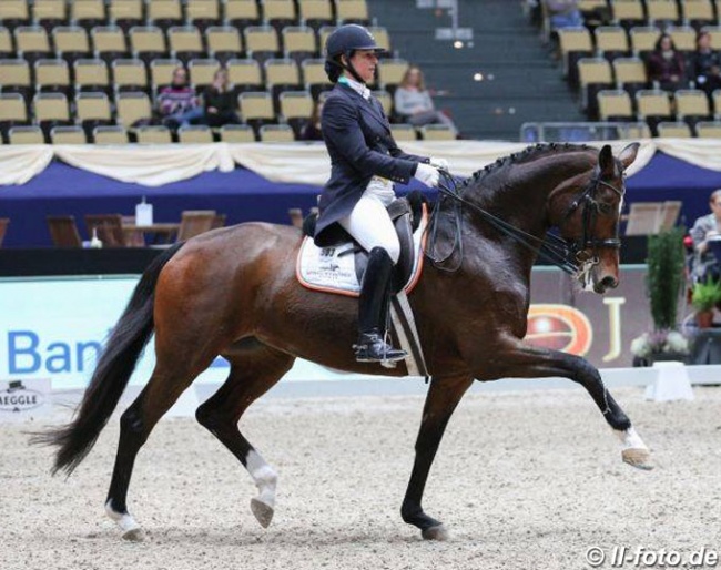 Catherine Haddad-Staller and Semper Fidelis at their last show, the 2017 CDI Munich Indoors :: Photo © LL-foto