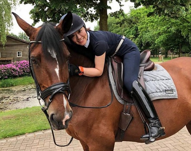 Akane Kuroki and Batuta at their training base, Bartels Academy, in Hooge Mierde, The Netherlands