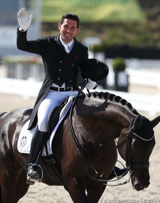 Severo Jurado Lopez and Deep Impact at the 2018 CDIO Uggerhalne :: Photo © Astrid Appels