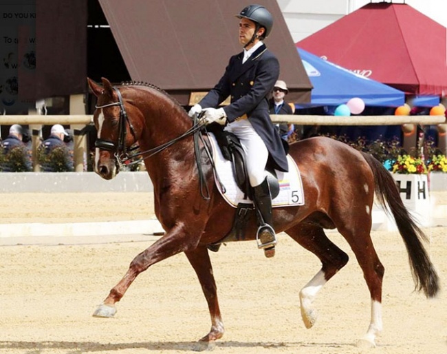 Santiago Cardona and Espartaco at the 2017 Bolivarian Games