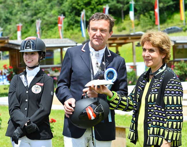 Julia Sciancalepore, Pepo Puch and Evelyn Haim-Swarovski at the 2017 CDI Fritzens