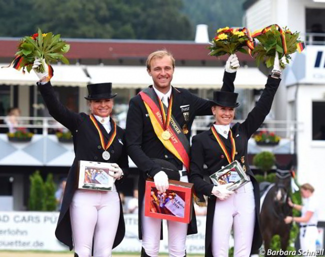 The Kur Podium in Balve: Schneider, Rothenberger, Von Bredow-Werndl :: Photo © Barbara Schnell