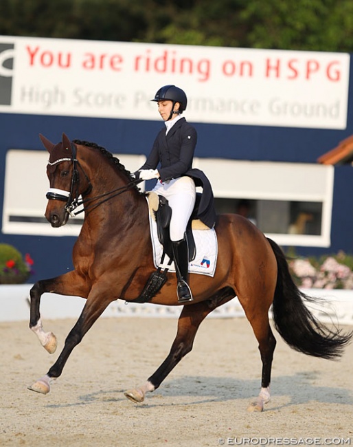 Anna Guseynova and Lauda at the 2018 CDIO-PJYR Hagen :: Photo © Astrid Appels