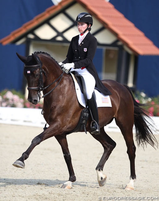 Anna Weniger and Don Derrick at the 2018 CDIO-PJYR Hagen :: Photo © Astrid Appels