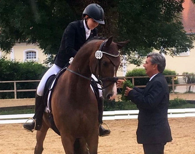 Lisa Müller and Gut Wettkam's Felice at the 2018 CDN Landshut