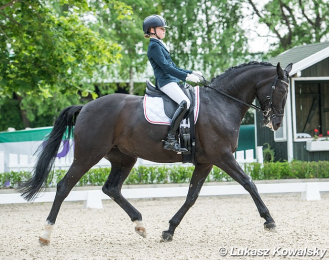 Tatiana Bierieżnow and Romantica at the 2018 CDI Mariakalnok :: Photo © Lukasz Kowalski