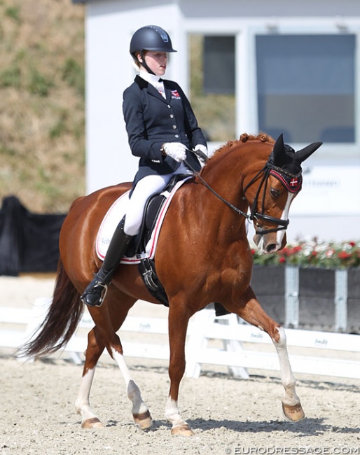 Frederikke Gram Jacobsen and Gee Gee at the 2018 CDIO Uggerhalne